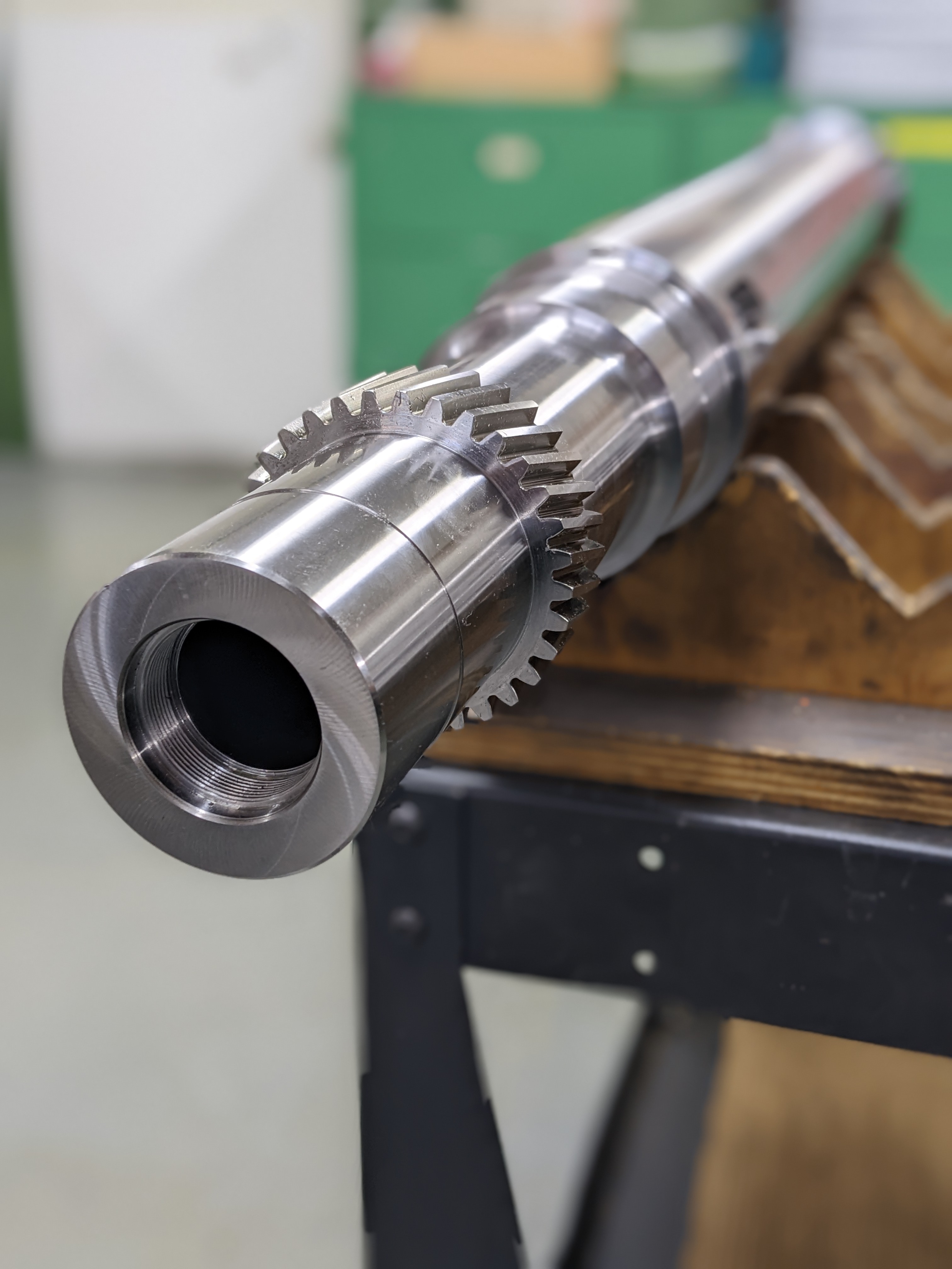 Gear Driven SK50 Spindle Shaft